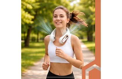 Ventilátor na krk, mini chladicí ventilátor