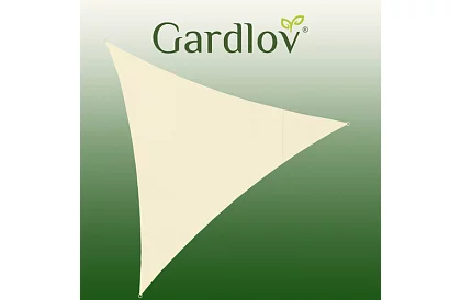 Stínící sluneční plachta trojúhelník 3 × 3 × 3 m – béžová