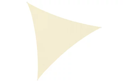 Stínící sluneční plachta trojúhelník 3 × 3 × 3 m – béžová