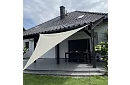 Stínící sluneční plachta trojúhelník 3 × 3 × 3 m – béžová