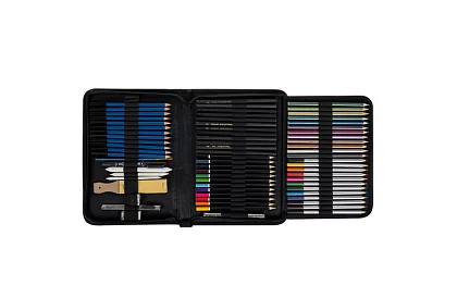 XXL Profesionální sada na skicování – 74 dílů v pouzdře