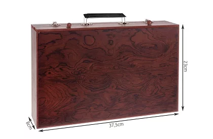 Sada na kreslení v dřevěném kufru - 148 dílů