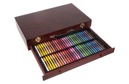 Sada na kreslení v dřevěném kufru - 148 dílů