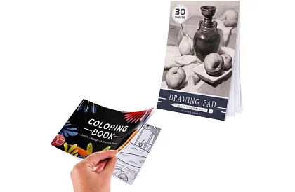 Sada na kreslení v dřevěném kufru - 148 dílů