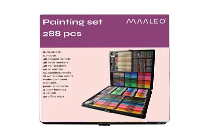 Velká malířská sada v kufru 288 ks