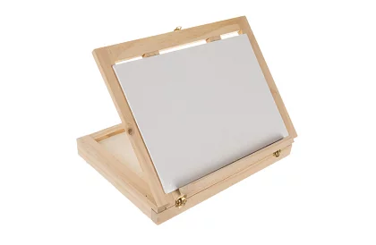 Umělecká malířská sada 45 kusů v dřevěném pouzdru se stojanem