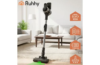 Bezdrátový tyčový vysavač LunPro 400W, 35 kPa