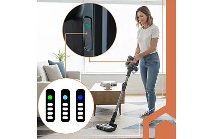 Bezdrátový tyčový vysavač LunPro 400W, 35 kPa