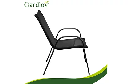 Zahradní kovové židle – 2 kusy v sadě