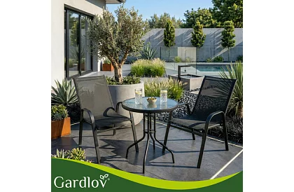 Zahradní kovové židle – 2 kusy v sadě