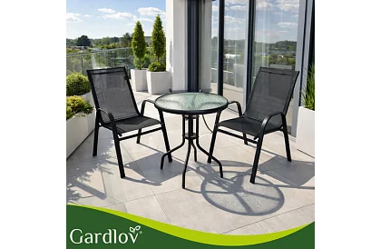 Zahradní kovové židle – 2 kusy v sadě