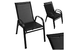 Zahradní kovové židle – 2 kusy v sadě