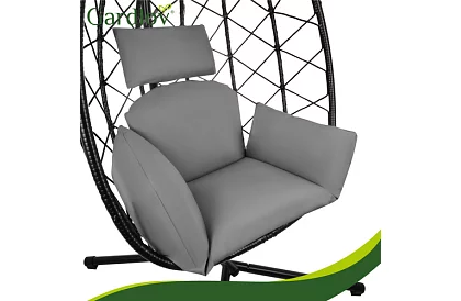 Zahradní houpačka s polštářem – závěsné křeslo do 150 kg