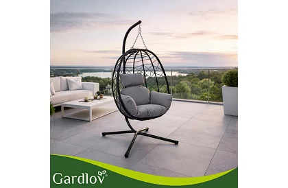 Zahradní houpačka s polštářem – závěsné křeslo do 150 kg