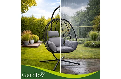 Zahradní houpačka s polštářem – závěsné křeslo do 150 kg