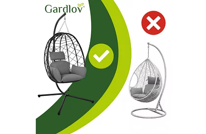 Zahradní houpačka s polštářem – závěsné křeslo do 150 kg
