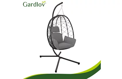 Zahradní houpačka s polštářem – závěsné křeslo do 150 kg