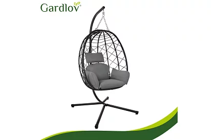 Zahradní houpačka s polštářem – závěsné křeslo do 150 kg
