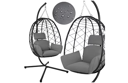 Zahradní houpačka s polštářem – závěsné křeslo do 150 kg