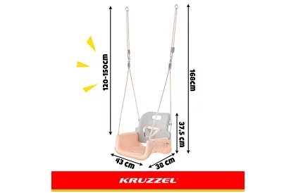 Dětská závěsná houpačka do 30 kg – rostoucí
