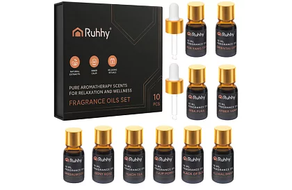 Sada esenciálních olejů, 10 vůní – 10 ks po 10 ml