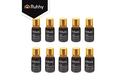 Sada esenciálních olejů, 10 vůní – 10 ks po 10 ml
