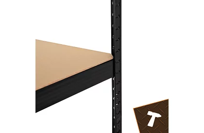 Skladový kovový regál – 5 polic – 180×90×40 cm – nosnost 1000 kg