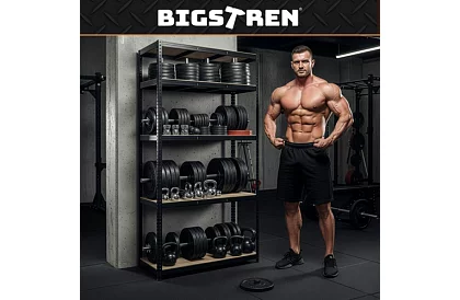 Skladový kovový regál – 5 polic – 180×90×40 cm – nosnost 1000 kg