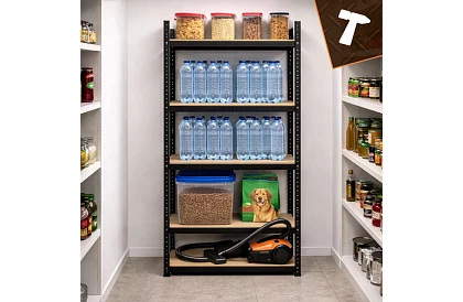 Skladový kovový regál – 5 polic – 180×90×40 cm – nosnost 1000 kg