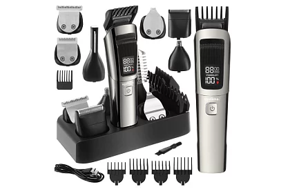 Zastřihovač vlasů a vousů 8 v 1