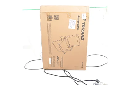 Zahradní skládací křeslo černé – nosnost 120 kg