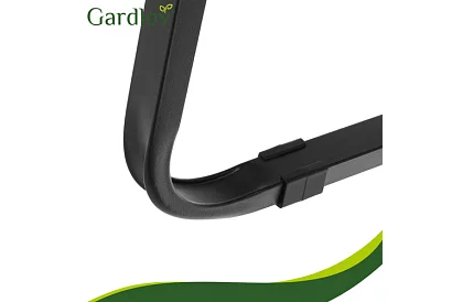 Zahradní skládací křeslo černé – nosnost 120 kg