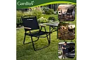 Zahradní skládací křeslo černé – nosnost 120 kg