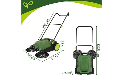 Ruční zametací stroj Nexo 2100 m2/h - 680 mm, 24 litrů