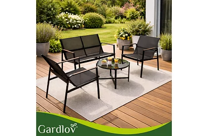 Zahradní nábytek MORENO – stůl + 2 židle + pohovka