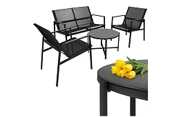 Zahradní nábytek MORENO – stůl + 2 židle + pohovka