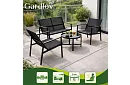 Zahradní nábytek MORENO – stůl + 2 židle + pohovka