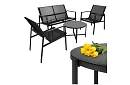 Zahradní nábytek MORENO – stůl + 2 židle + pohovka