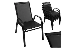 Sada zahradních židlí – 4 židle na terasu, balkon, zahradu