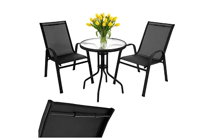 Sada zahradního nábytku – stůl + 2 židle