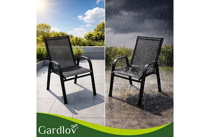 Sada zahradního nábytku – stůl + 2 židle