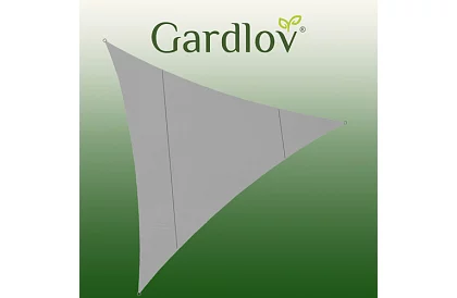 Stínící sluneční plachta trojúhelník 4 × 4 × 4 m – šedá