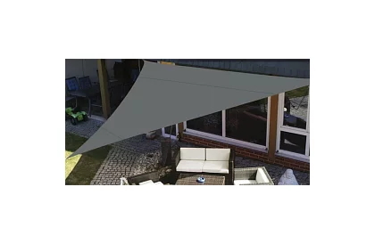 Stínící sluneční plachta trojúhelník 4 × 4 × 4 m – šedá