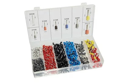 Krimpovací kleště na dutinky 0,25–10 mm2 + sada 1200 dutinek