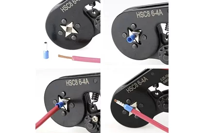 Krimpovací kleště na dutinky 0,25–10 mm2 + sada 1200 dutinek