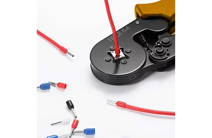 Krimpovací kleště na dutinky 0,25–10 mm2 + sada 1200 dutinek