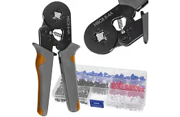 Krimpovací kleště na dutinky 0,25–10 mm2 + 500 ks dutinek