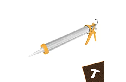 Vytlačovací pistole na tmel 600 ml + 5 trysek + 5 špachtlí