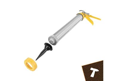 Vytlačovací pistole na tmel 600 ml + 5 trysek + 5 špachtlí