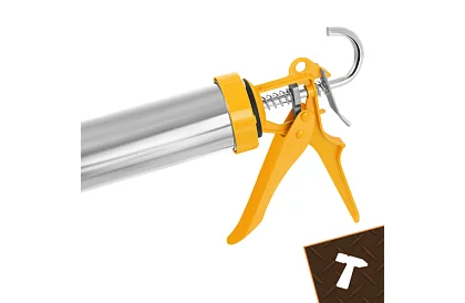 Vytlačovací pistole na tmel 600 ml + 5 trysek + 5 špachtlí